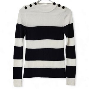 Auth! Anine Bing striped knit sweater with buttons details